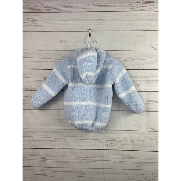 Angel Dear Striped Full Zip Soft Sweater 0-6 Months - Picture 4 of 4